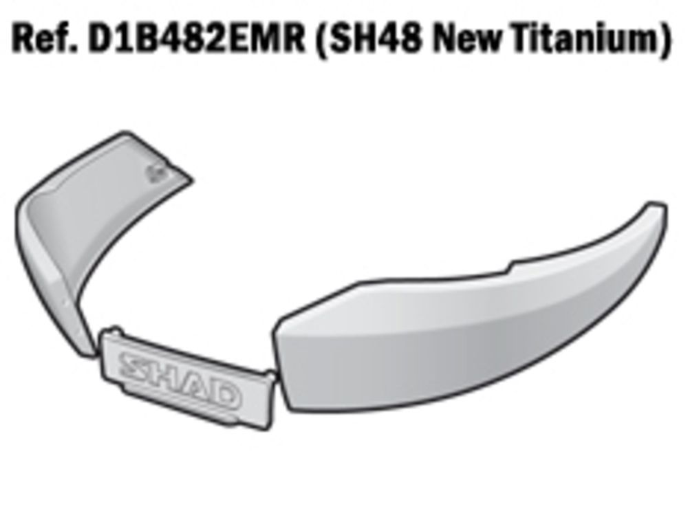 SP 1062321 SHAD SH48 Ersatzrahmen titan  passend fuer