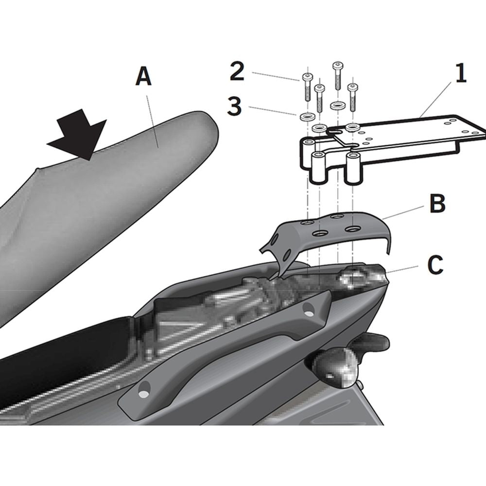 SP 1062360 SHAD Top Master Montagesatz - Gilera  passend fuer GILERA RUNNER 200