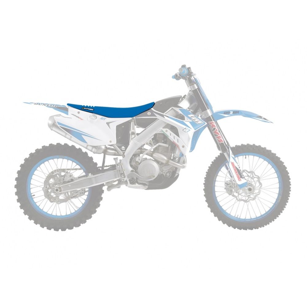 SP 1063001 BLACKBIRD Double Grip 3 Sitzbankbezug blau/weiss TM  passend fuer TM RACING SMX 85 Weiss