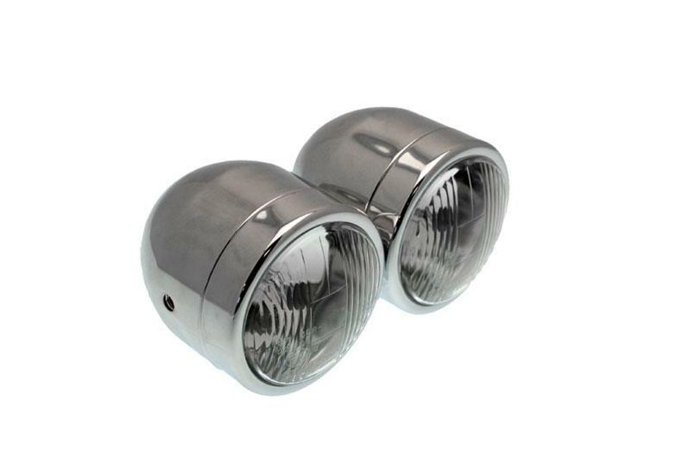 SP 1064250 BIHR Doppel-Scheinwerfer universal ؠ90mm verchromt  passend fuer   Chrome