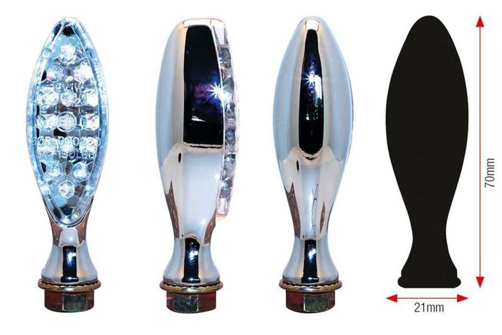 SP 1064256 LED Blinker ELIPSE  passend fuer   Chrome