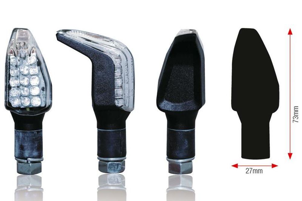 SP 1064266 LED Blinker BOOMERANG  passend fuer   Schwarz