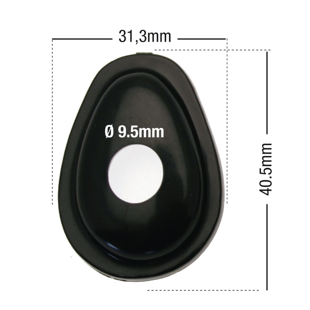 SP 1064280 BIHR Blinkerabdeckungen  passend fuer YAMAHA YZF-R1 Schwarz