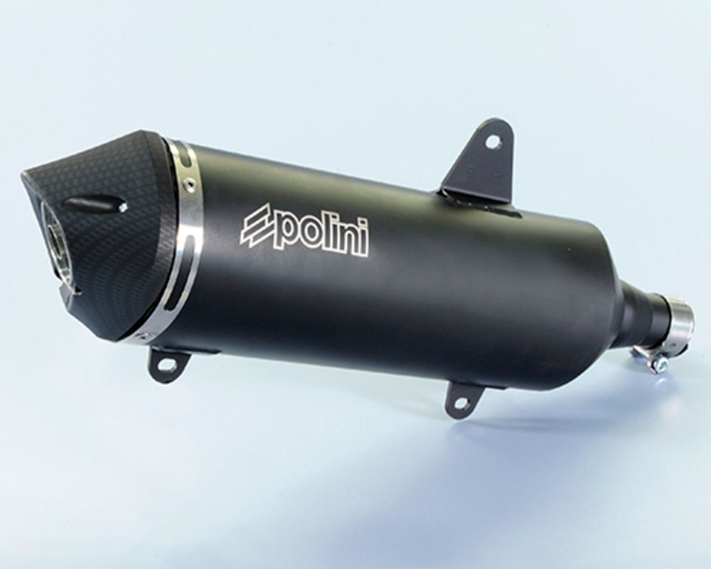 SP 1065332 POLINI Schalldämpfer - Aluminium schwarz Peugeot  passend fuer PEUGEOT METROPOLIS 400 4T