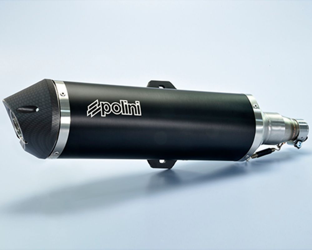 SP 1065336 POLINI Schalldämpfer - Aluminium schwarz Piaggio  passend fuer PIAGGIO MP3 500
