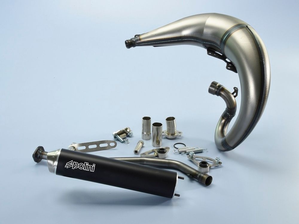 SP 1065354 POLINI Race Komplett Auspuffanlage - Aluminium schwarz Sherco  passend fuer SHERCO SM 50