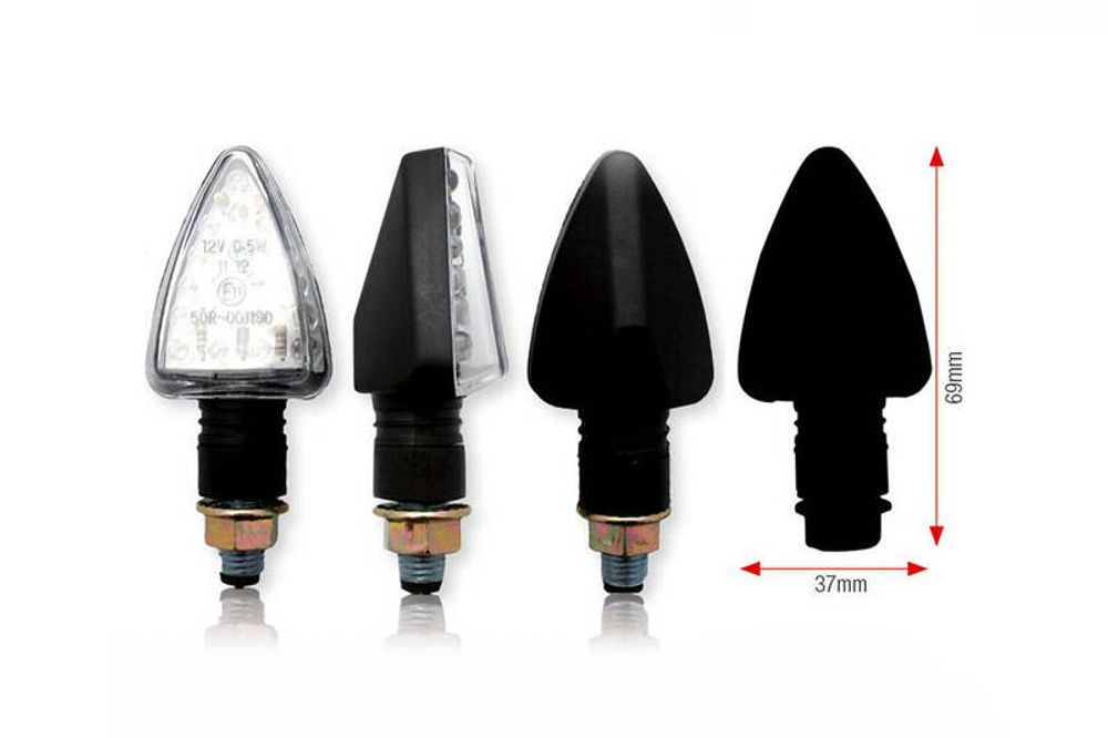 SP 1066947 LED Blinker TRILEDS, kurz  passend fuer   Schwarz