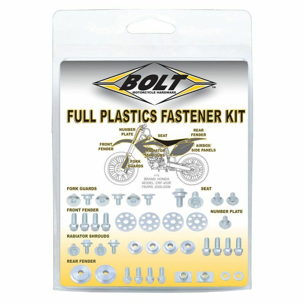 SP 1073636 BOLT Edelstahl-Schraubensatz für Kunststoffteile Honda CRF 250/450R/X  passend fuer HONDA CRF 450 X Inox