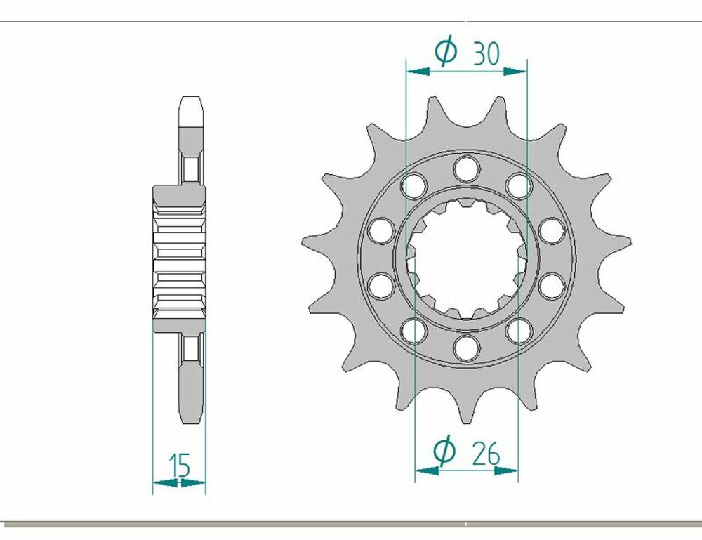 SP 1074412001 AFAM Standard Stahlritzel vorne 166800 - 525    passend fuer BMW HP4