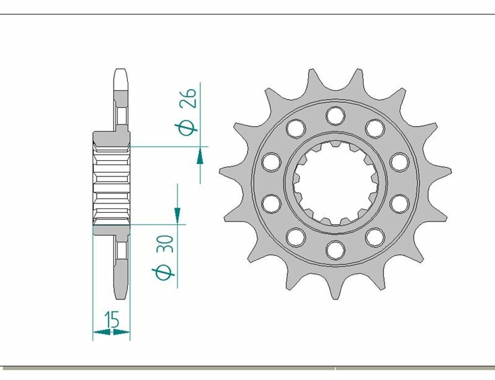 SP 1074424002 AFAM Standard Stahlritzel vorne 166801 - 520    passend fuer BMW HP4 RACE