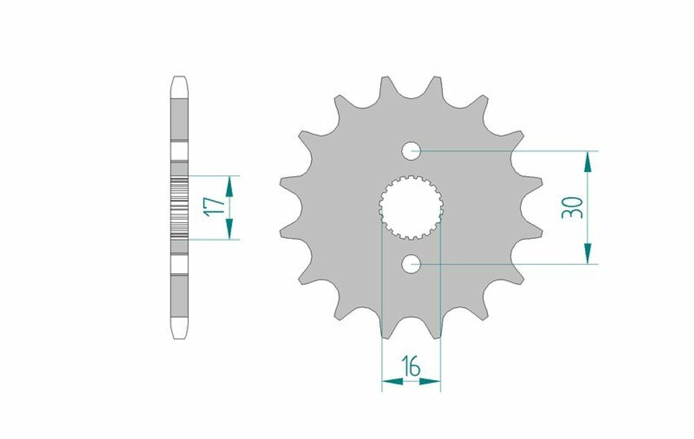 SP 1074490001 AFAM Standard Stahlritzel vorne 20105 - 420    passend fuer HONDA CR 85 R