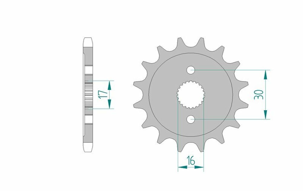 SP 1074512001 AFAM Standard Stahlritzel vorne 20108 - 428    passend fuer HONDA CR 80 R