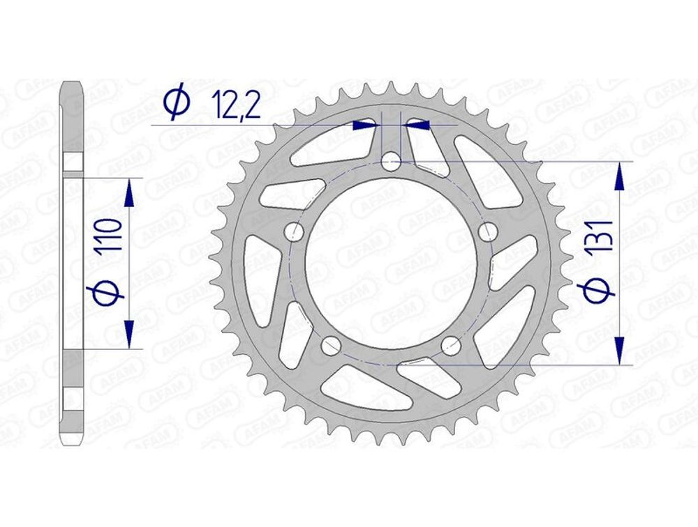 SP 1074578004 AFAM Aluminiumritzel hinten 165801 - 520    passend fuer BMW S 1000 RR