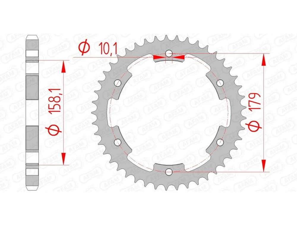 SP 1074628001 AFAM Standard Stahlritzel hinten 35804 - 525    passend fuer APRILIA ETV 1000 CAPONORD