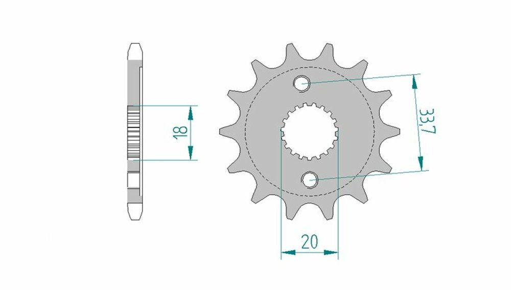 SP 1074645001 AFAM Standard Stahlritzel vorne 20212 - 428    passend fuer HONDA CRF 150 R