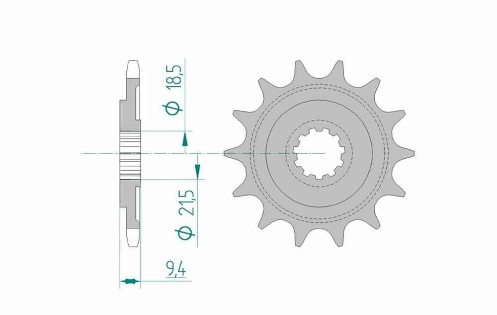 SP 1074732002 AFAM Standard Stahlritzel vorne 20310 - 520    passend fuer HONDA CR 250 R