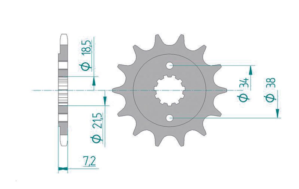 SP 1074796002 AFAM Standard Stahlritzel vorne 20320 - 520    passend fuer HONDA XR 250 R