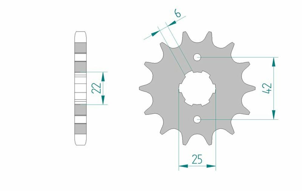SP 1074827002 AFAM Standard Stahlritzel vorne 20400 - 530    passend fuer HONDA CM 400
