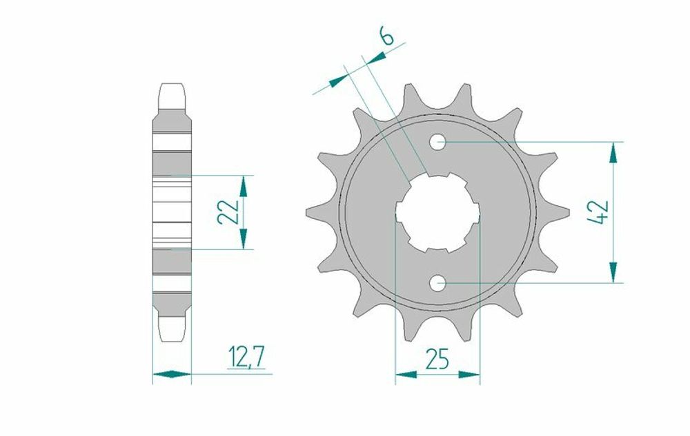 SP 1074905001 AFAM Standard Stahlritzel vorne 20502 - 530    passend fuer HONDA CB 550