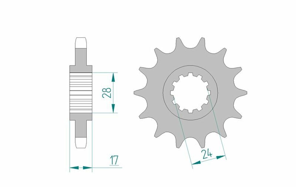 SP 1074916001 AFAM Standard Stahlritzel vorne 20504 - 530    passend fuer HONDA CBR 600 F