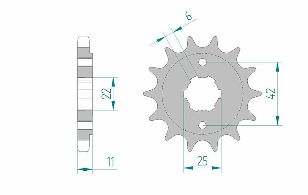 SP 1074927001 AFAM Standard Stahlritzel vorne 20505 - 530    passend fuer HONDA CB 650