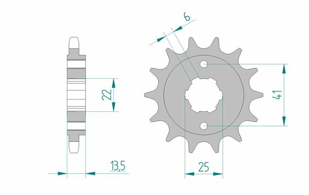SP 1074938002 AFAM Standard Stahlritzel vorne 20506 - 525    passend fuer HONDA XL 600 V