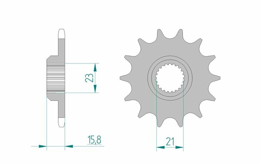 SP 1075479003 AFAM Standard Stahlritzel vorne 21504 - 520    passend fuer MZ 660 SKORPION