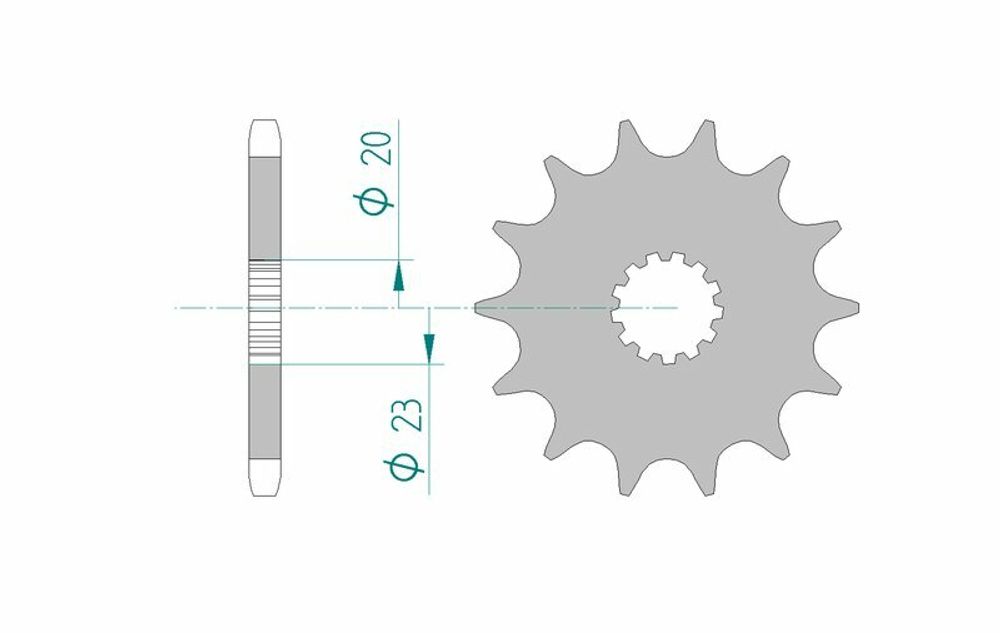 SP 1075931002 AFAM Standard Stahlritzel vorne 22404 - 525    passend fuer SUZUKI GSF 400 BANDIT