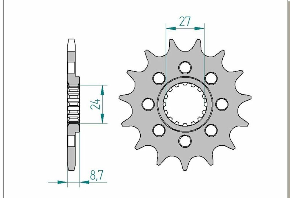 SP 1076120003 AFAM Standard Stahlritzel vorne 22902 - 520    passend fuer SUZUKI GSX-R 1000