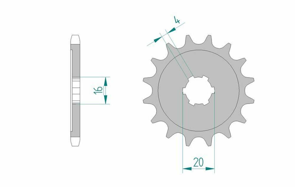 SP 1076131002 AFAM Standard Stahlritzel vorne 24100 - 428    passend fuer SUZUKI RM 100