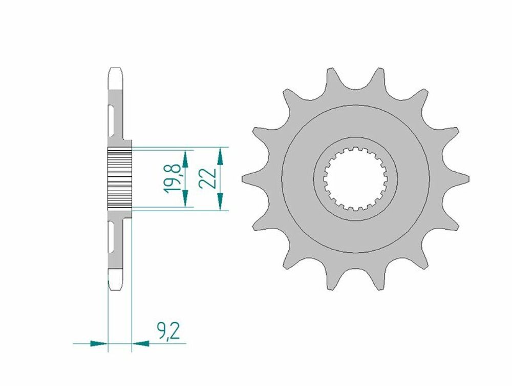 SP 1076251001 AFAM Selbstreinigendes Stahlritzel vorne 24305 - 520    passend fuer KAWASAKI KX 250 F