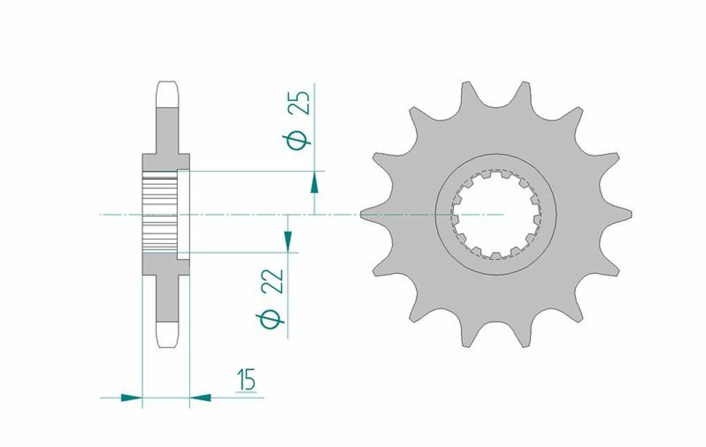 SP 1076351001 AFAM Standard Stahlritzel vorne 24506 - 525    passend fuer TRIUMPH DAYTONA 600