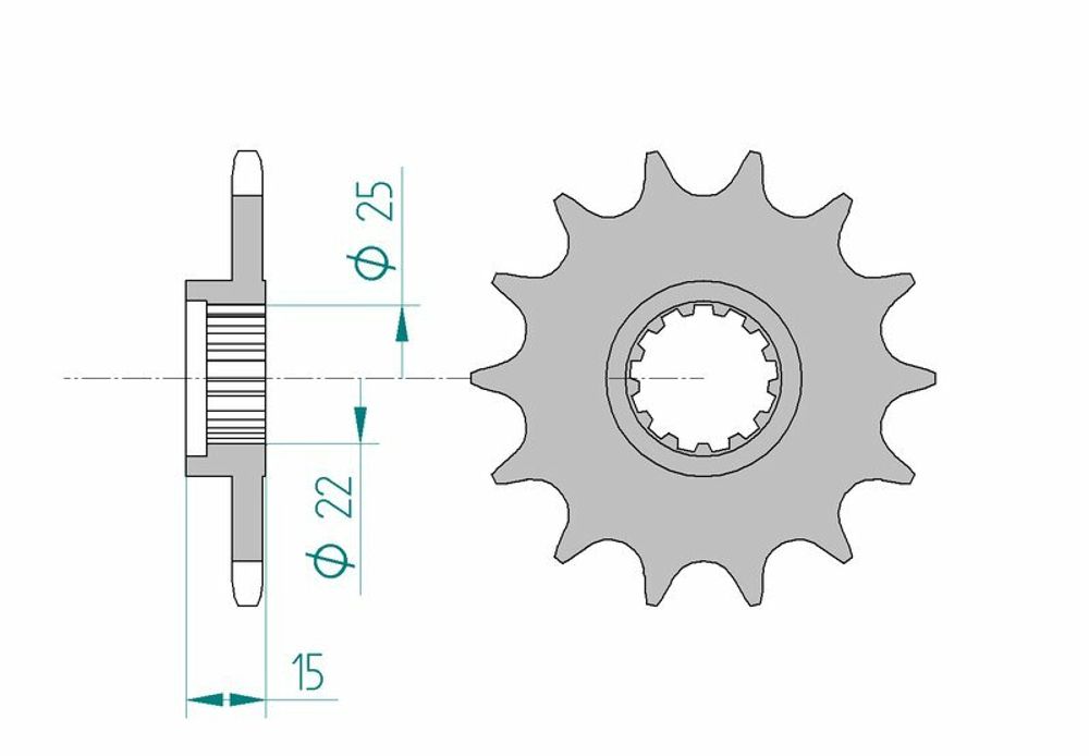 SP 1076395001 AFAM Standard Stahlritzel vorne 24510 - 520    passend fuer KAWASAKI NINJA ZX-6 R