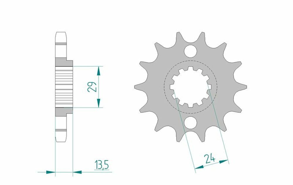 SP 1076474002 AFAM Standard Stahlritzel vorne 24801 - 630    passend fuer KAWASAKI GPZ 1100