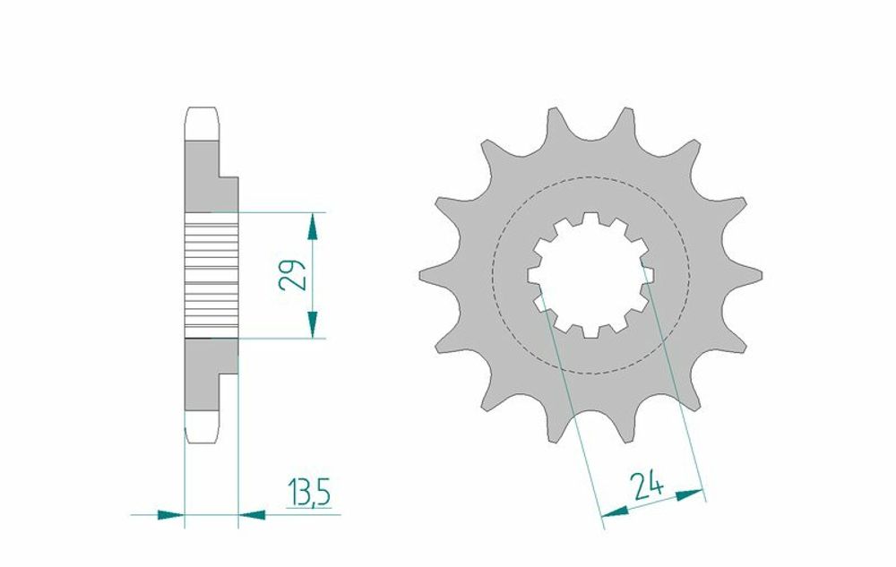 SP 1076519001 AFAM Standard Stahlritzel vorne 24900 - 530    passend fuer KAWASAKI ZZR 1100