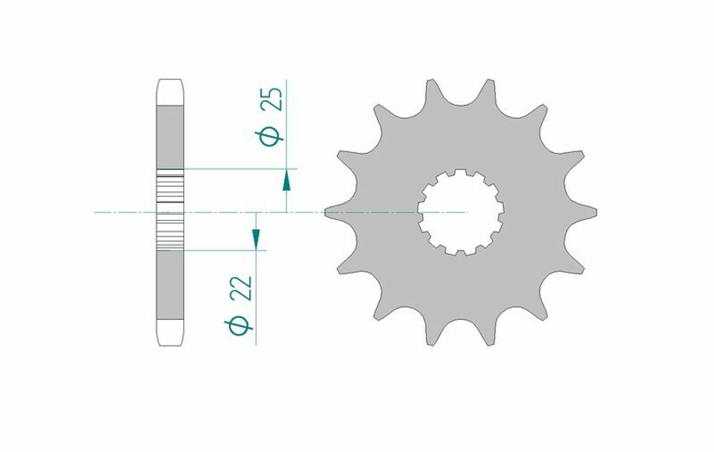 SP 1076629004 AFAM Standard Stahlritzel vorne 28400 - 530    passend fuer SUZUKI GSX 1100
