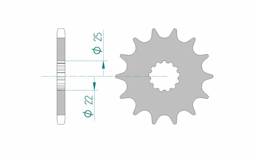SP 1076645003 AFAM Standard Stahlritzel vorne 28401 - 525    passend fuer SUZUKI V-STROM 1050