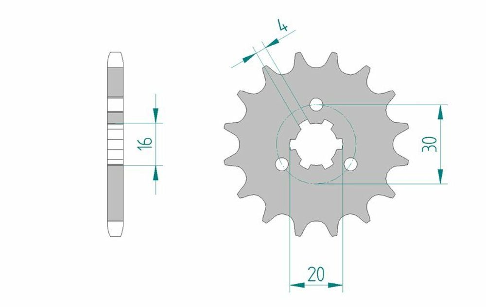 SP 1076732001 AFAM Standard Stahlritzel vorne 33200 - 428    passend fuer