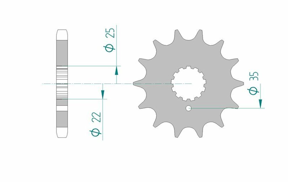 SP 1076754002 AFAM Standard Stahlritzel vorne 33600 - 630    passend fuer KAWASAKI Z 750