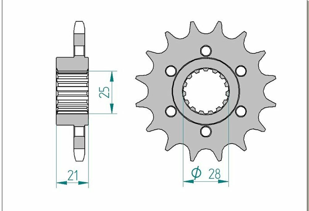 SP 1076788002 AFAM Standard Stahlritzel vorne 37600 - 525    passend fuer APRILIA SHIVER 750