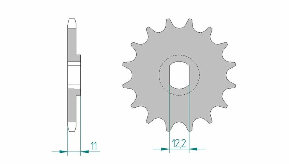 SP 1077110001 AFAM Standard Stahlritzel vorne 55201 - 428    passend fuer