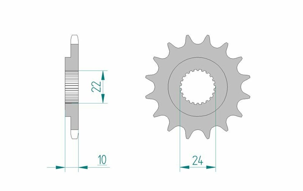 SP 1077119003 AFAM Standard Stahlritzel vorne 61301 - 520    passend fuer BMW F 650 GS DAKAR