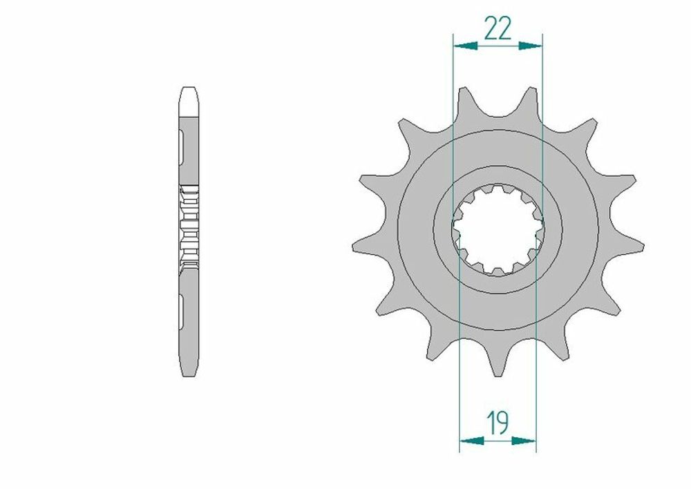 SP 1077132002 AFAM Standard Stahlritzel vorne 64305 - 520    passend fuer HUSQVARNA TC 250 4T