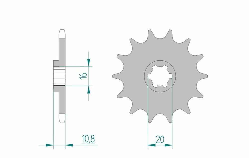SP 1077170001 AFAM Standard Stahlritzel vorne 94213 - 520    passend fuer