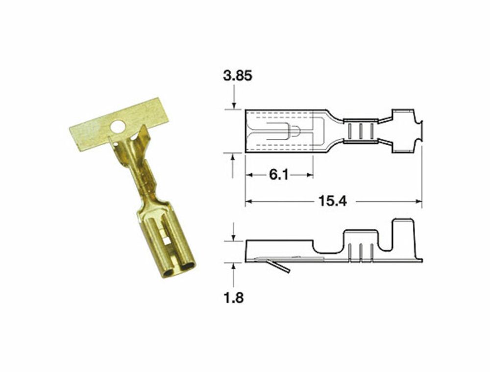 SP 1079698 Pin weiblich ML Ø0,85/1,25 - x50  passend fuer