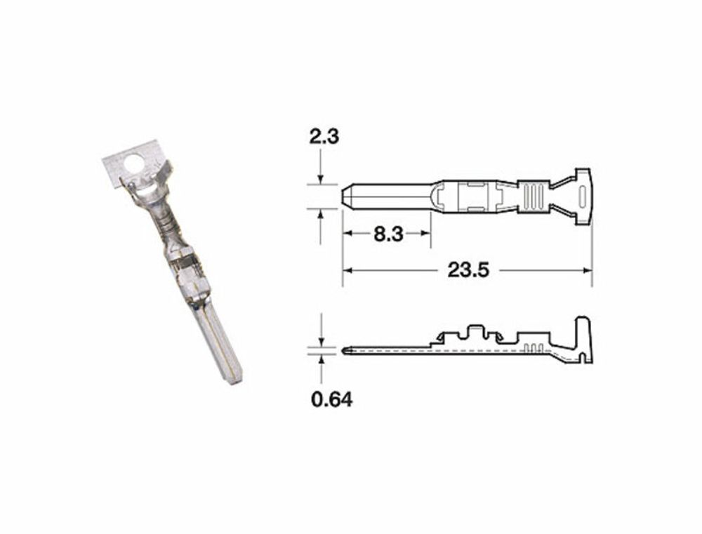 SP 1079703 BIHR Klemme weiblich Model 090 SMTO Ø 0,85 mm²/1,25 mm² - 50 Stück  passend fuer