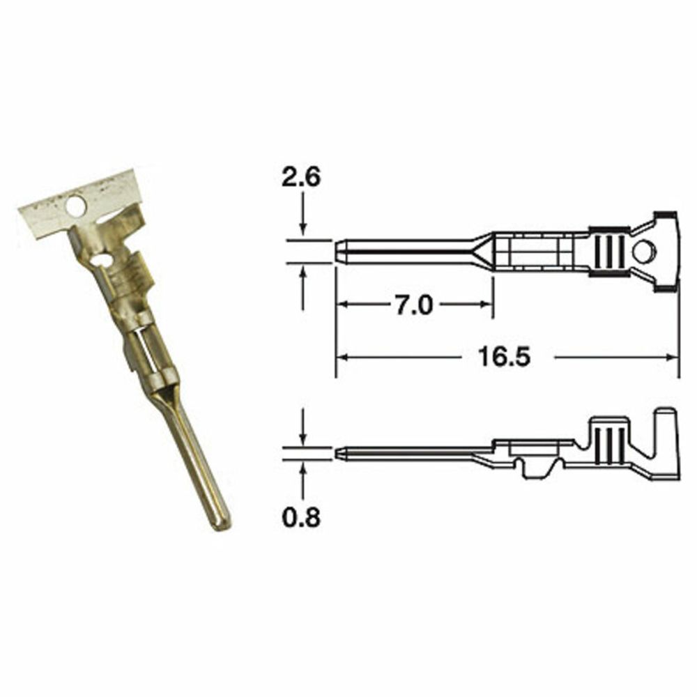 SP 1079704 BIHR Klemme männlich Ø 0,85 mm²/1,25 mm²  passend fuer