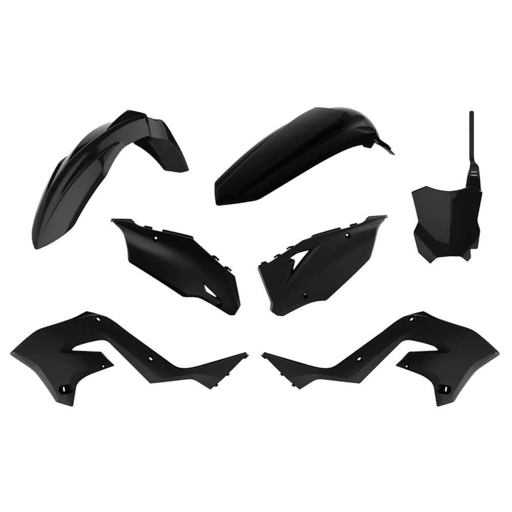 SP 1086103002 POLISPORT Restyle Plastikbausatz Schwarz Kawasaki KX125/250  passend fuer KAWASAKI KX 250 Schwarz