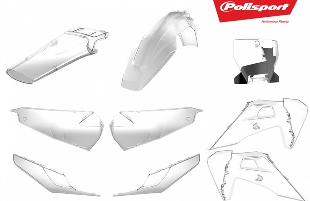 SP 1086186002 POLISPORT Plastik-Kits transparent Husqvarna TC/FC  passend fuer HUSQVARNA TC 125 Lichtdurch