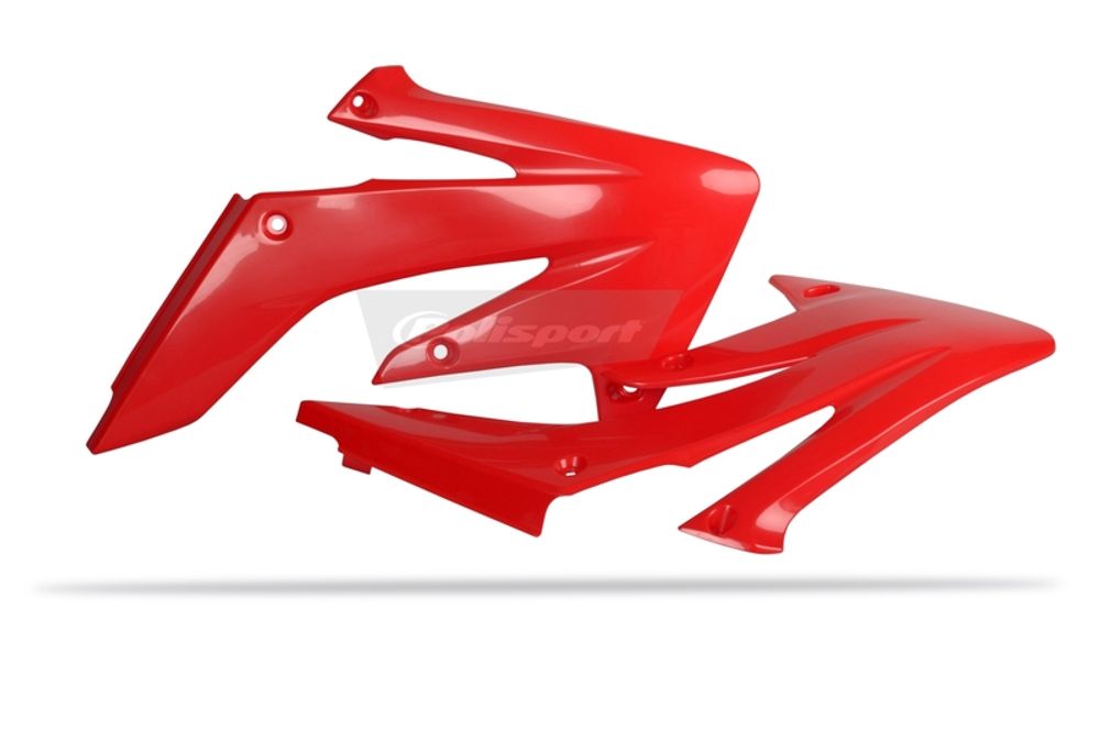SP 1086265001 POLISPORT Kühlerspoiler seitlich CRF250R 04-09 Rot  passend fuer HONDA CRF 250 R Rot